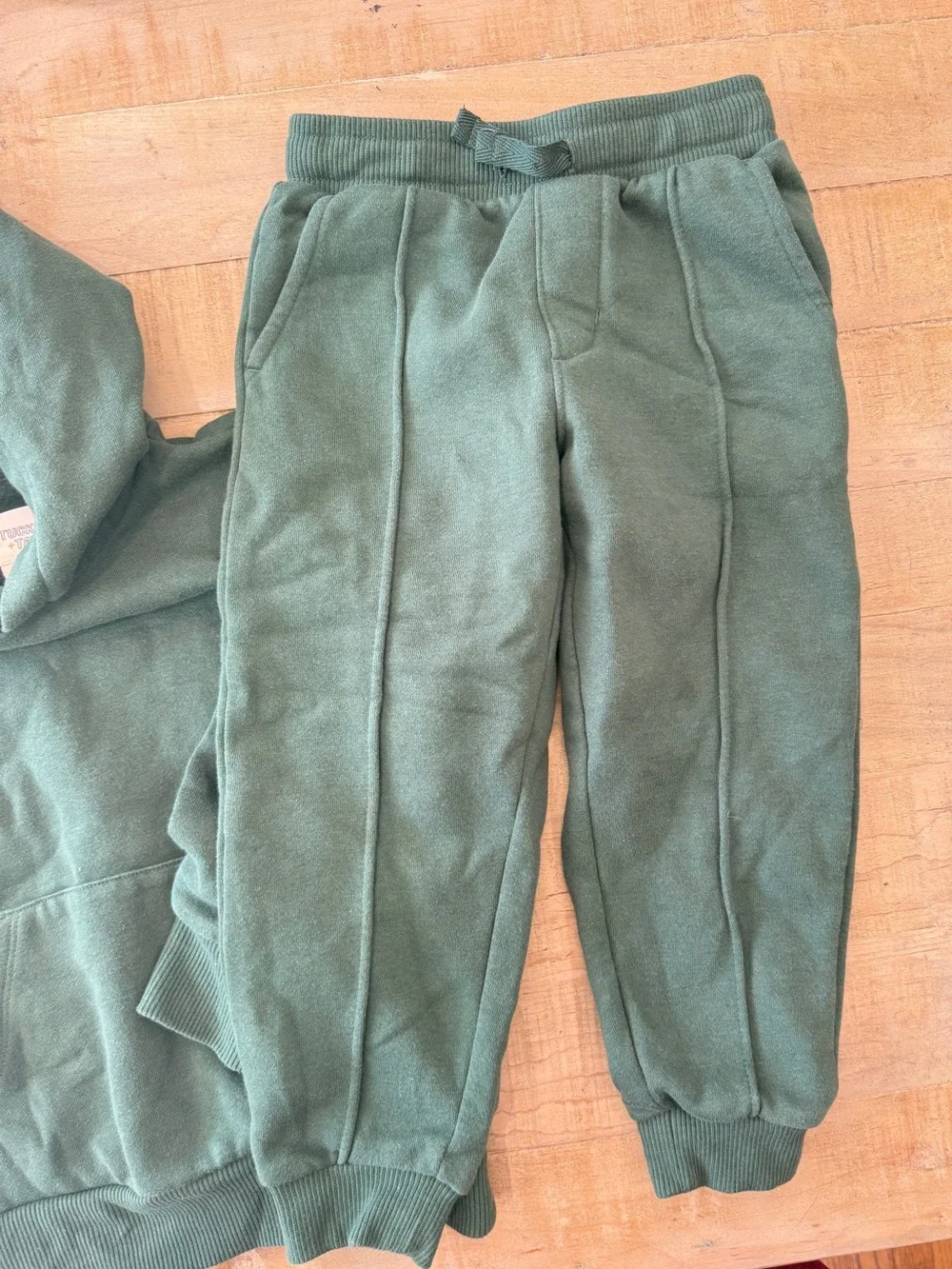Tucker & Tate toddler kids green hoodie sweater jogger pants set